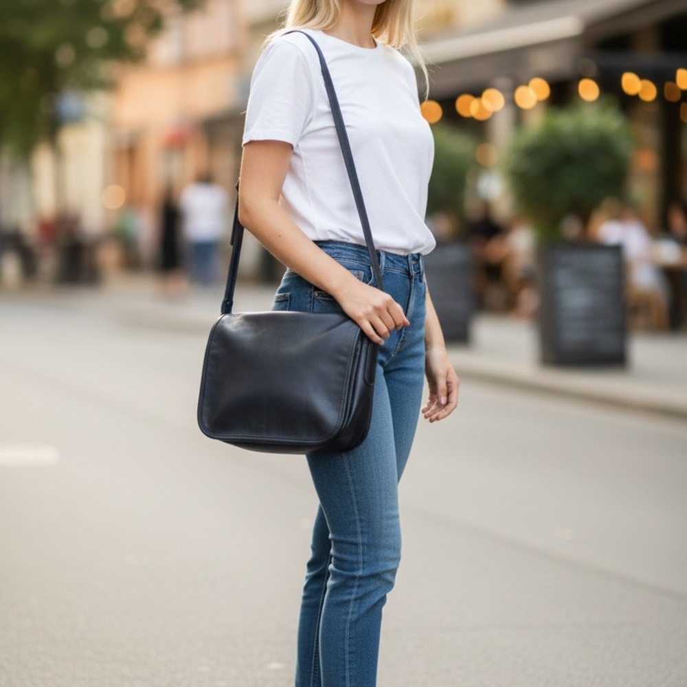 Elegant dark turquoise Shoulder Bag